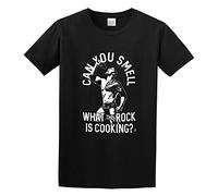 Can You Smell What The Rock Is Cooking Funny Gift Unisex 100% Cotton Short-Sleeve T-Shirts Black S