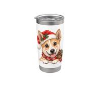 Canaan Dog - Cappello di Babbo Natale per mamma e papà Bicchiere termico in acciaio inox doppia parete