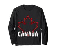 Canada Bandiera Foglia d'Acero Amore Canada Orgoglioso Canadese Maglia a Manica