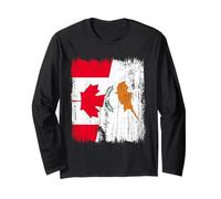 Canada Cipro Mezza Bandiera Canadian Cypriot Heritage Maglia a Manica