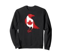 Canada Corvo Corvo Silhouette Canadian Pride Bird Lover Felpa