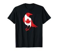 Canada Corvo Corvo Silhouette Canadian Pride Bird Lover Maglietta