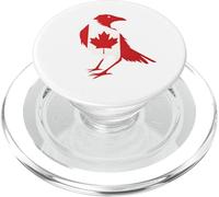 Canada Corvo Corvo Silhouette Canadian Pride Bird Lover PopSockets PopGrip per MagSafe