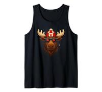 Canada Day Canadian Flag Maple Leaf Moose Sunglasses Canotta