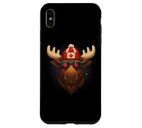 Canada Day Canadian Flag Maple Leaf Moose Sunglasses Custodia per iPhone XS Max