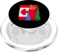 Canada Eritrea Mezza Bandiera Canadese Eritreo Patrimonio PopSockets PopGrip per MagSafe