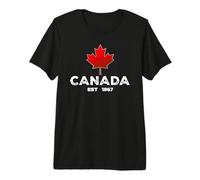 Canada EST 1867 Proud Canadian Maple Leaf Uomini Donne Bambini Maglietta Premium