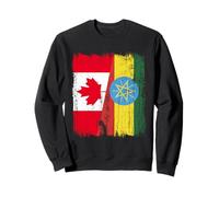 Canada Etiopia Mezza bandiera Radici etiopi canadesi Felpa