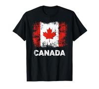 Canada Flag Shirt Maple Leaf Patriotic Canadian Flag Maglietta