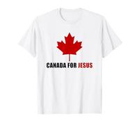 Canada for Jesus - Canadian Flag Cross Revival Graphic Maglietta