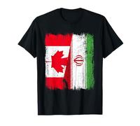 Canada Iran Maglia iraniana canadese a mezza bandiera Maglietta