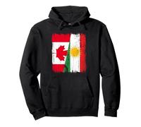 Canada Kurdistan Half Flag Canadian Kurd Jersey Felpa con Cappuccio