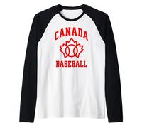 Canada Le Baseball Player Canadese Sport Fan Souvenir Gear Maglia con Maniche Raglan