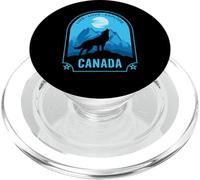 Canada Live Love Esplora il design del lupo ululante PopSockets PopGrip per MagSafe