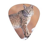 Canada Lynx & Chitarra Plettri Confezione da 12, sensazione confortevole, bordi lisci, abrasione, adatto per chitarra, ukulele, ecc.