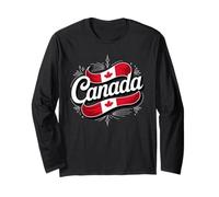 Canada Maple Leaf Flag Canada Day Patriotic Pride Maglia a Manica