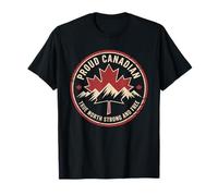 Canada Maple Leaf Mountain Vintage Pride Art Maglietta