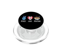 Canada Peace Love Poutine Cibo canadese PopSockets PopGrip per MagSafe