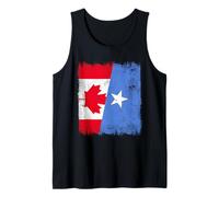 Canada Somalia Mezza Bandiera Canadese Somalo Orgoglio Canotta