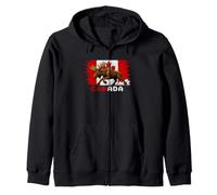 Canada T-Shirt da Uomo con Mappa della Bandiera del Canada da Donna Felpa con Cappuccio