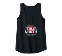 Canada True North Strong And Free Patriotic Graphic Canotta, Donna, Nero, M