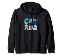 Canada Winter Wonderland Word Art - Sport Invernali e Neve Felpa con Cappuccio