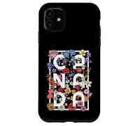 Canada Word Art Tipografia Boho Flower Design - Canadese Custodia per iPhone 11