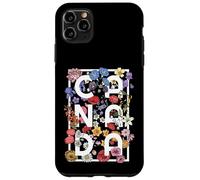 Canada Word Art Tipografia Boho Flower Design - Canadese Custodia per iPhone 11 Pro Max