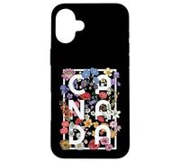 Canada Word Art Tipografia Boho Flower Design - Canadese Custodia per iPhone 16 Plus