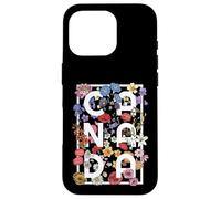 Canada Word Art Tipografia Boho Flower Design - Canadese Custodia per iPhone 16 Pro