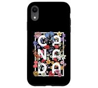 Canada Word Art Tipografia Boho Flower Design - Canadese Custodia per iPhone XR