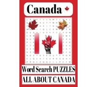 Canada Word Search Puzzle Book: Word Searches with Easy to Read Print All About Canada's Culture, Land, Food, Icons and more. 6 X 9 inches, 110 ... for Vacations, Holidays, and Leisure Time