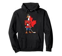 Canadian Goose Mountie Hockey Maple Leaf Canada Felpa con Cappuccio