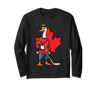 Canadian Goose Mountie Hockey Maple Leaf Canada Maglia a Manica