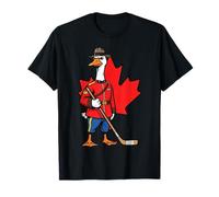 Canadian Goose Mountie Hockey Maple Leaf Canada Maglietta