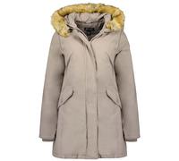 Canadian Peak Akapeak Lady - Parka Longue Epaisse Chaude Femme Automne Hiver - Manteau Fin Capuche Fausse Fourure - Blouson Coupe Vent - Doudoune Elegante Femmes (Taupe L)