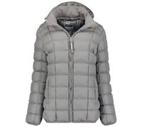 Canadian Peak Bambolineak Lady - Parka Longue Epaisse Chaude Femme Automne Hiver - Manteau Fin Capuche Fausse Fourure - Blouson Coupe Vent - Doudoune Elegante Femmes (Gris Clair XXL)