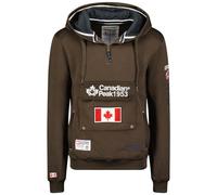 Canadian Peak Galapagos Men - Sweat Homme Capuche Poche Kangourou - Vêtement Sweatshirt Hoody Chaud Manches Longues - Pull Hommes Printemps Ete Automne Hiver (Marron XXL)