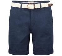 Canadian Peak Plageak Uomo Bermuda Chino Cotone Elastan Tasche Frontali Posteriori Cintura Inclusa Comfort Stretch Traspirante Stile Casual Elegante Estivo (Blu Navy M)