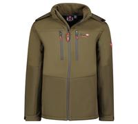 Canadian Peak Timmexeak Men - Veste Softshell Homme Impermeable à Capuche - Manteau Outdoor Blouson Coupe Vent Tactique Resistant - Randonnee Ski Automne Hiver Printemps (Kaki Noir XL)