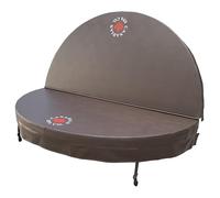 CANADIAN SPA CO. Copertura per piscina rotonda, Ø 203 cm, marrone, copertura isolante per vasca idromassaggio, copertura per piscina impermeabile e resistente ai raggi UV