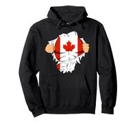 Canadian Superhero Canada Flag Patriot Gift Felpa con Cappuccio