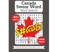 Canadian Swearing Word Search: Large Print for Adults & Seniors