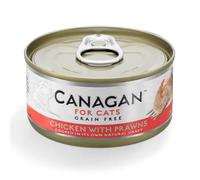 Canagan for Cats All Life Grain Free Filetti in acqua di cottura 75 gr Pollo con gamberetti - confezione da 12 pezzi - Cibo umido per gatti - 1° ORDINE? scegli lo sconto BZR5 / BZR20 + 200 punti fedel