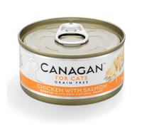 Canagan for Cats Kitten & Adult Grain Free Filetti 75 gr Pollo con salmone - confezione da 12 pezzi - Cibo umido per gatti - 1° ORDINE? scegli lo sconto BZR5 / BZR20 + 200 punti fedeltà