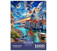 Canal Grande - Venezia Puzzle 1000 Pezzi, Jigsaw Puzzle Difficili Per Adulti E Ragazzi Dai 14 Anni in Su, Home Giochi Puzzle 52x38cm/1000pcs
