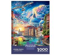 Canal Grande - Venezia Puzzle 1000 Pezzi, Jigsaw Puzzle Difficili Per Adulti E Ragazzi Dai 14 Anni in Su, Home Giochi Puzzle 52x38cm/1000pcs