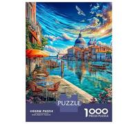 Canal Grande - Venezia Puzzle 1000 Pezzi, Jigsaw Puzzle Difficili Per Adulti E Ragazzi Dai 14 Anni in Su, Home Giochi Puzzle 70x50cm/1000pcs