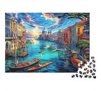 Canal Grande - Venezia Puzzle 1000 Pezzi, Jigsaw Puzzle Per Adulti E Ragazzi Dai 14 Anni in Su, Giochi Stimolanti Per Tutta La Famiglia 70x50cm/1000pcs