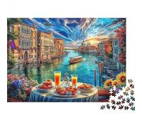 Canal Grande - Venezia Puzzle 1000 Pezzi, Jigsaw Puzzle Per Adulti E Ragazzi Dai 14 Anni in Su, Giochi Stimolanti Per Tutta La Famiglia 52x38cm/1000pcs